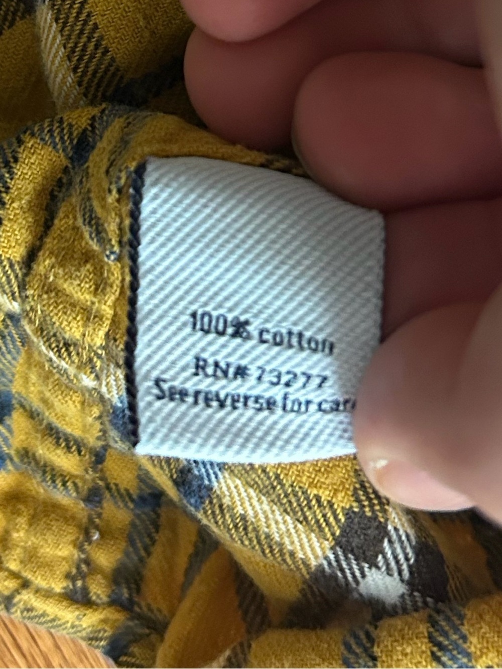 Croft & Barrow Yellow Plaid Button Down Flannel Shirt Men's Large - Picture 7 of 8